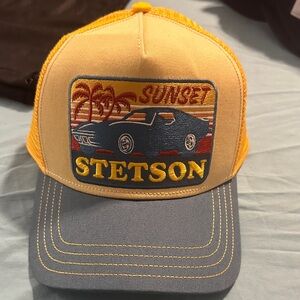 Stetson Sunset Embroidered Yellow and Blue Cap